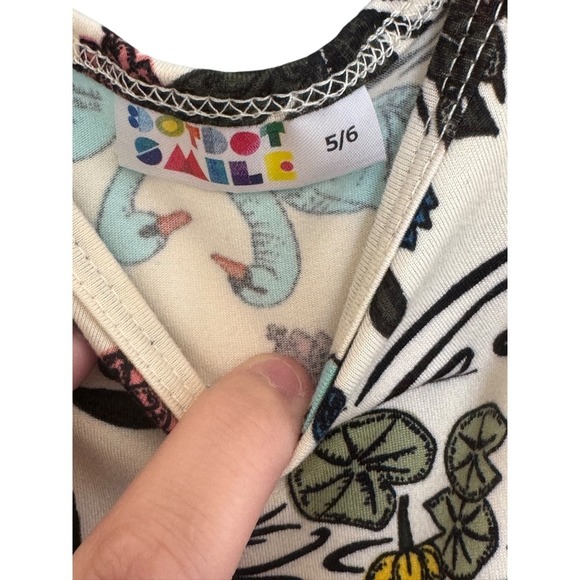 Dot Dot Smile Girl's Swan Dress 5/6 Summer - Picture 2 of 5